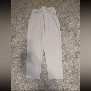 Ladies size medium paper bag style dress pants new with tags cream color
